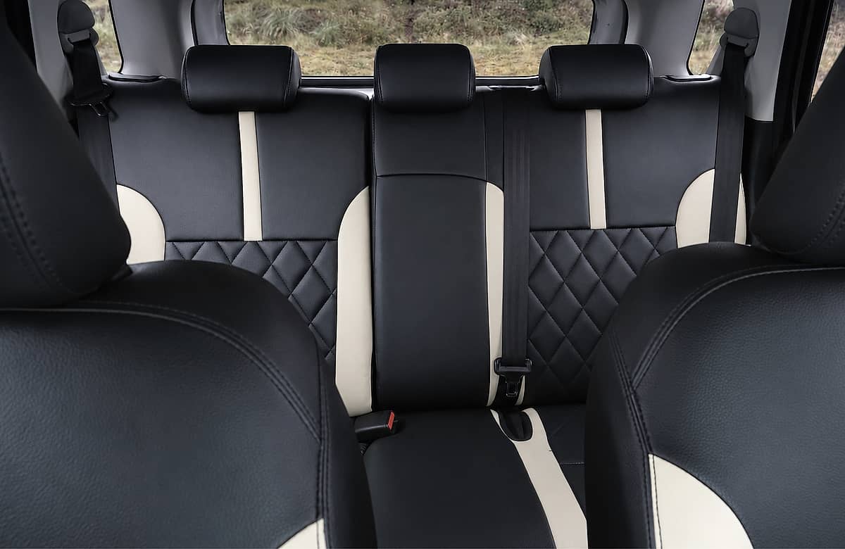 Interior view of Toyota Raize rear seating area.